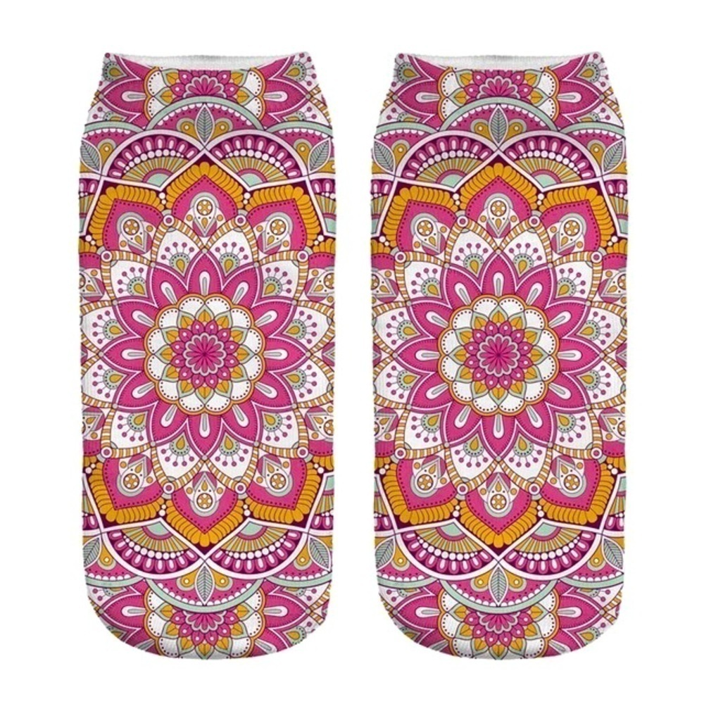 Colorful Mandala Bohemian Ankle Socks